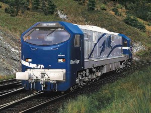 Blue Tiger locomotive designed by Adtranz in Germany 